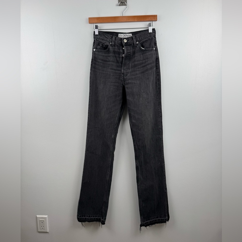 EB Denim Women Black Unraveled Jean Size 25‎